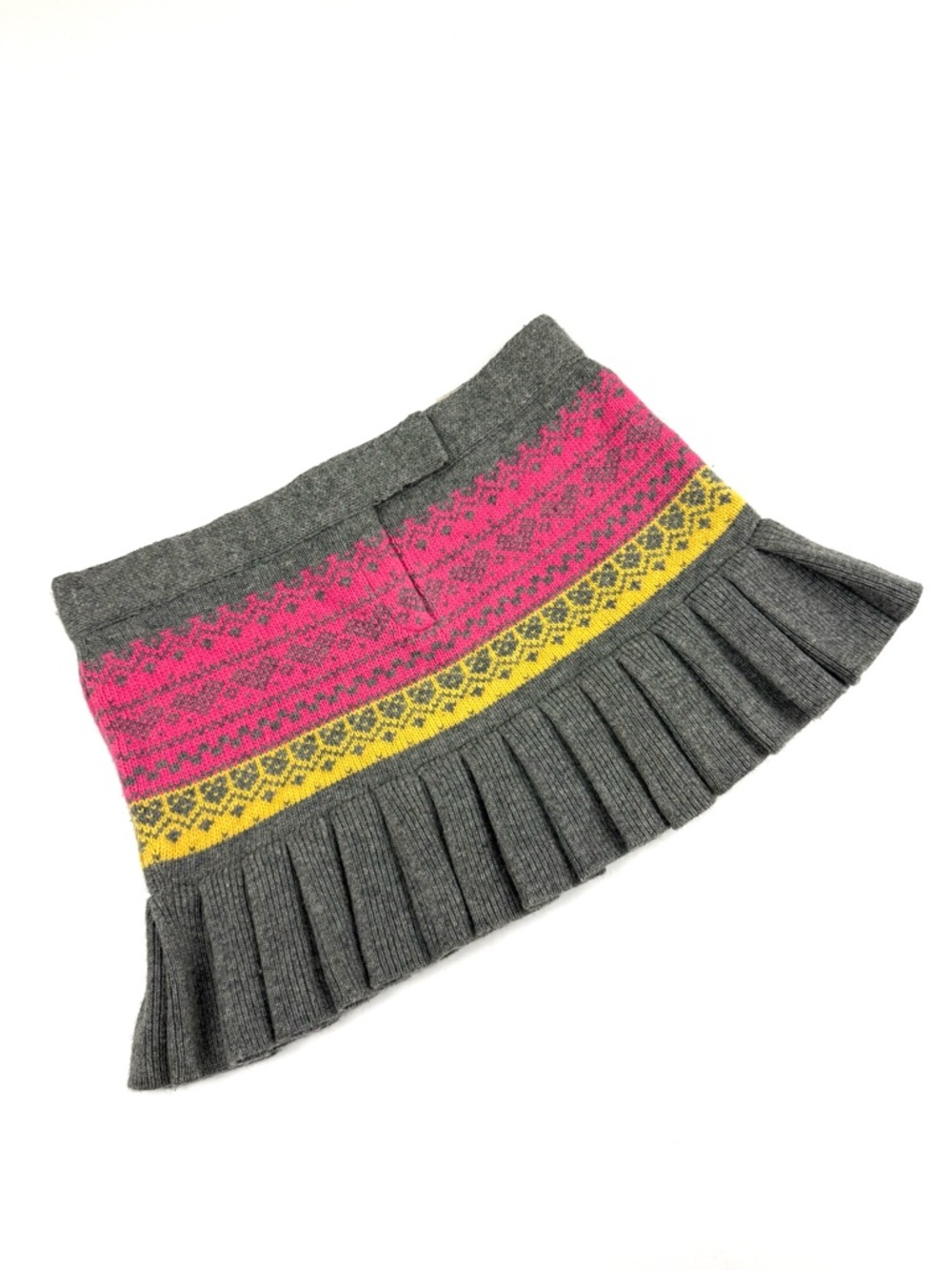 IISLI Heartbreaker Pleated Knit Mini Skirt Wool Low-rise Y2K
